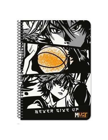 Τετράδιο Σπιράλ 17x25 3Θ 90Φ Must Team Rock