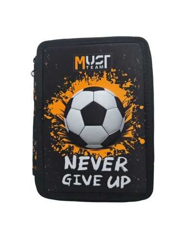 Σχολική Κασετίνα Διπλή Γεμάτη Must Team Never Give Up