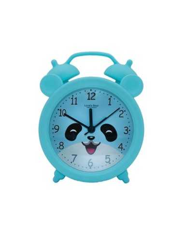 Ρολόι Ξυπνητήρι Αρκουδάκι Μπλε Luna Toys
