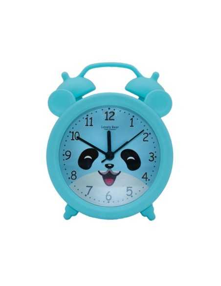 Ρολόι Ξυπνητήρι Αρκουδάκι Μπλε Luna Toys