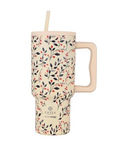 ΘΕΡΜΟΣ STRAW TUMBLER XL SAVE THE AEGEAN 900ml BLOOM BEIGE