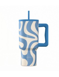 ΘΕΡΜΟΣ STRAW TUMBLER XL SAVE THE AEGEAN 900ml OCEAN WAVES