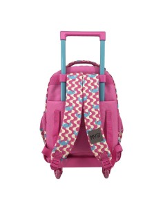 Σχολική Τσάντα Τρόλεϊ Δημοτικού Disney Stitch Pink Must Team 3 Θήκες 2