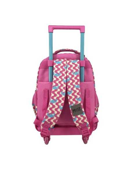 Σχολική Τσάντα Τρόλεϊ Δημοτικού Disney Stitch Pink Must Team 3 Θήκες