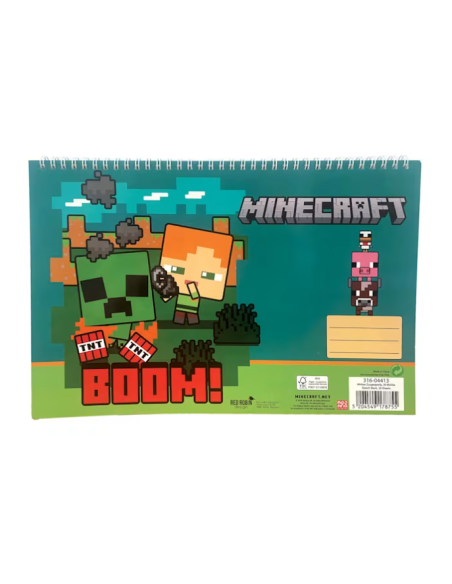 Gim Μπλοκ Ζωγραφικής Α4 Minecraft 30 Φύλλων