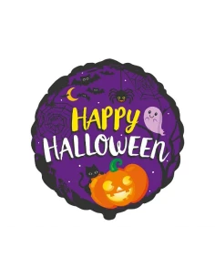 Μπαλόνι μωβ Happy Halloween 48cm