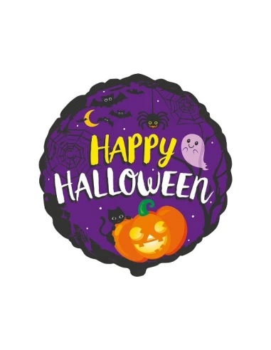 Μπαλόνι μωβ Happy Halloween 48cm