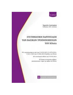 ΣΥΣΤΗΜΑΤΙΚΗ ΠΑΡΟΥΣΙΑΣΗ ΤΩΝ ΒΑΣΙΚΩΝ ΤΡΟΠΟΠΟΙΗΣΕΩΝ ΤΟΥ ΚΠΟΛΔ