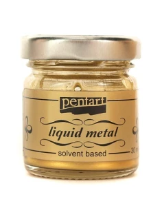 Φύλλο χρυσού Yγρό Pentart Liquid metal, Antique Gold 30ml