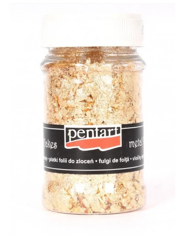 Μεταλλικές νιφάδες Χρυσό 100ml -Pentart M9
