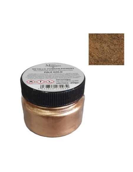Μεταλλικό pigment σε σκόνη, Pale Gold, 20gr