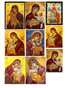 Ριζόχαρτο εκκλησιαστικό για decoupage, Παναγία, 30x40cm, 50104