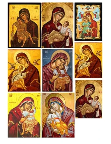 Ριζόχαρτο εκκλησιαστικό για decoupage, Παναγία, 30x40cm, 50104