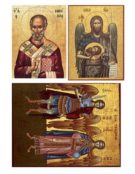 Ριζόχαρτο εκκλησιαστικό για decoupage, Άγιοι και Ταξιάρχες, 30x40cm, 50113