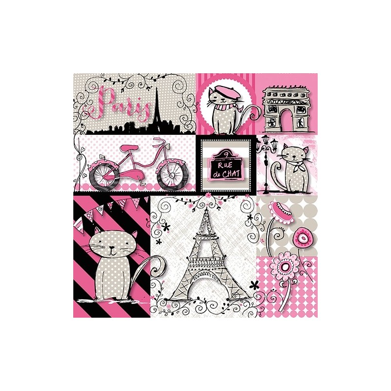 Χαρτοπετσέτα για decoupage 33Χ33 papstar 86755