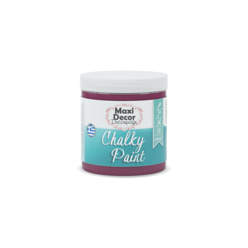 Χρώμα Κιμωλίας (Chalk paint ) Maxi Decor (ΒΕΡΑΜΑΝ ΣΚΟΥΡΟ) 250ml  CHP-514