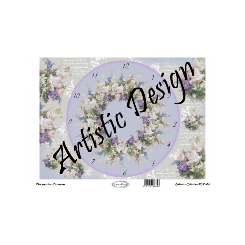 Ριζόχαρτο Decoupage  Artistic Design A3 MR-674