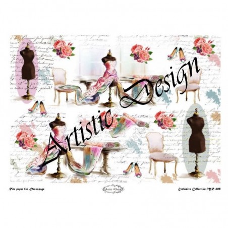 Ριζόχαρτο Decoupage  Artistic Design A3 MR-408