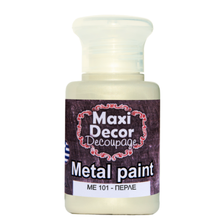 Μεταλλικό ακρυλικό χρώμα MAXI DECOR 60 ml  (ΠΕΡΛΕ) ME-101