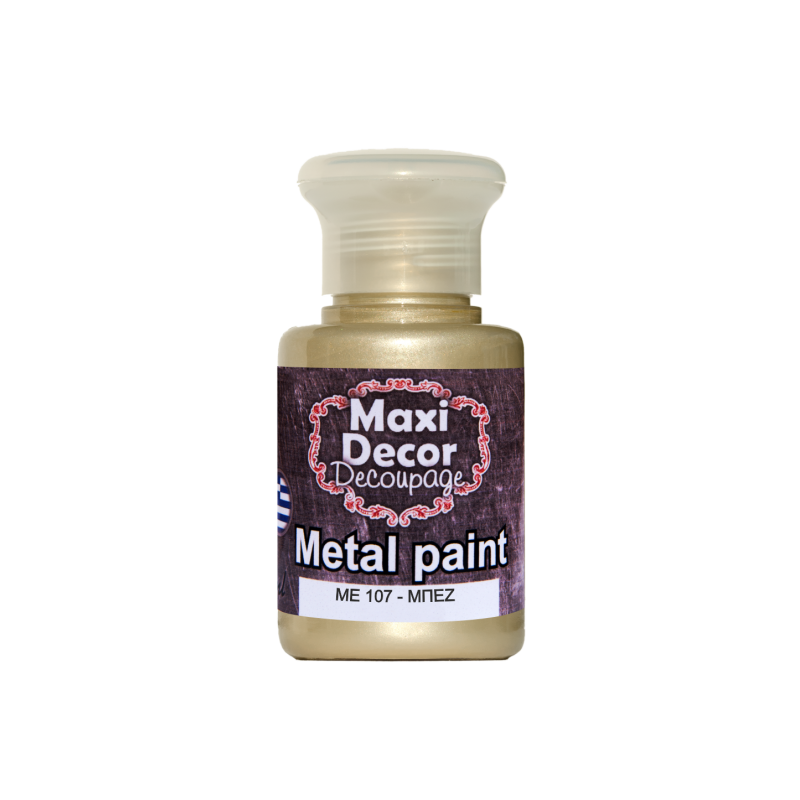Μεταλλικό ακρυλικό χρώμα MAXI DECOR 60 ml (ΜΠΕΖ) ME-107