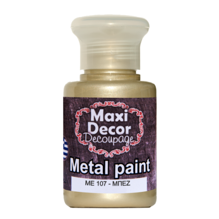 Μεταλλικό ακρυλικό χρώμα MAXI DECOR 60 ml (ΜΠΕΖ) ME-107