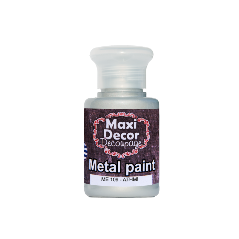 Μεταλλικό ακρυλικό χρώμα MAXI DECOR 60 ml (ΑΣΗΜΙ) ME-109