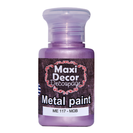 Μεταλλικό ακρυλικό χρώμα MAXI DECOR 60 ml (ΜΩΒ) ME-117