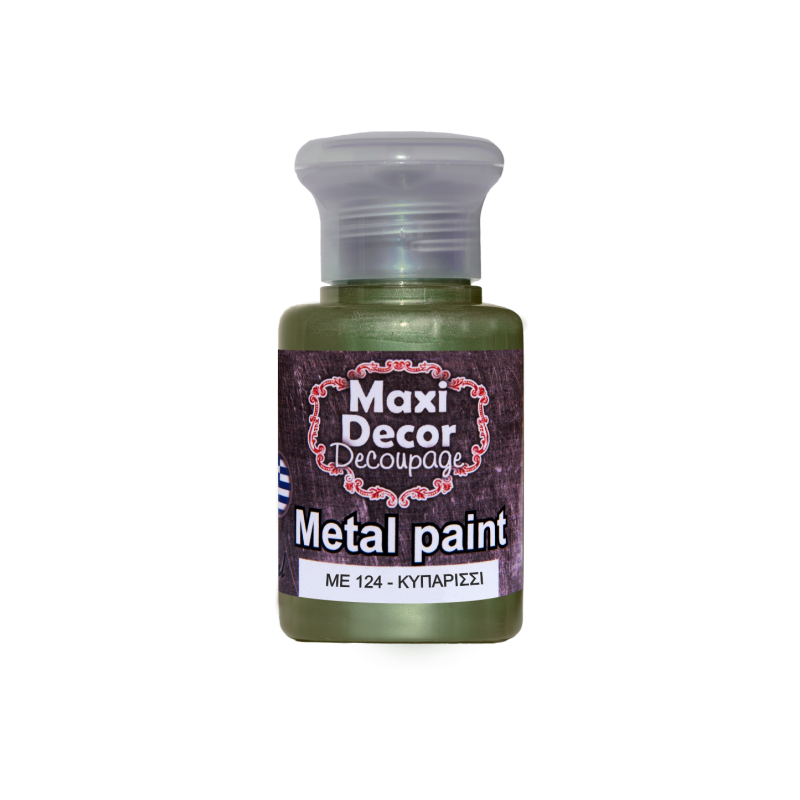 Μεταλλικό ακρυλικό χρώμα MAXI DECOR 60 ml (ΚΥΠΑΡΙΣΣΙ) ME-124