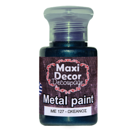 Μεταλλικό ακρυλικό χρώμα MAXI DECOR 60 ml (ΩΚΕΑΝΟΣ) ME-127