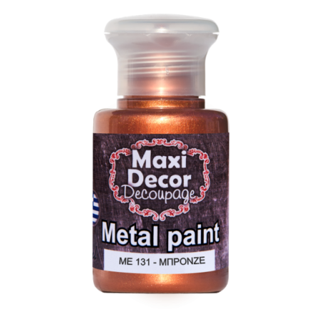 Μεταλλικό ακρυλικό χρώμα MAXI DECOR 60 ml (ΜΠΡΟΝΖΕ) ME-131