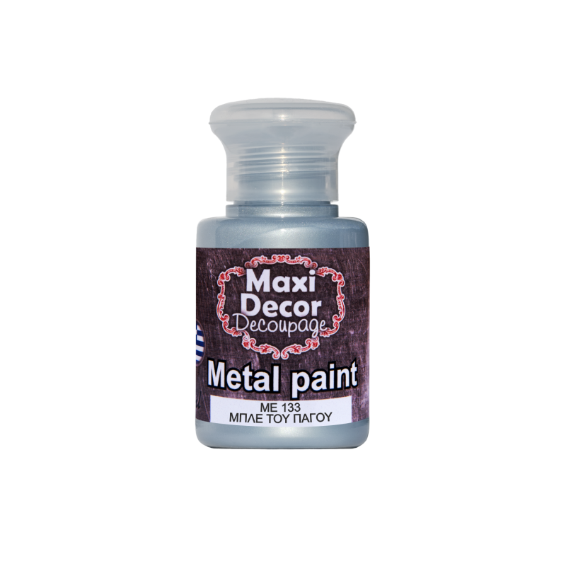 Μεταλλικό ακρυλικό χρώμα MAXI DECOR 60 ml (ΜΠΛΕ ΤΟΥ ΠΑΓΟΥ) ME-133