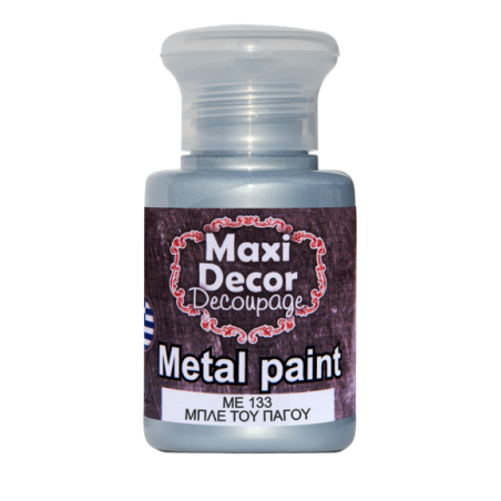 Μεταλλικό ακρυλικό χρώμα MAXI DECOR 60 ml (ΜΠΛΕ ΤΟΥ ΠΑΓΟΥ) ME-133