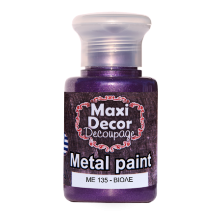 Μεταλλικό ακρυλικό χρώμα MAXI DECOR 60 ml (ΒΙΟΛΕ) ME-135