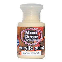 Ακρυλικό χρώμα 60 ml (ΠΟΥΔΡΑΣ) MAXI DECOR  MA-011