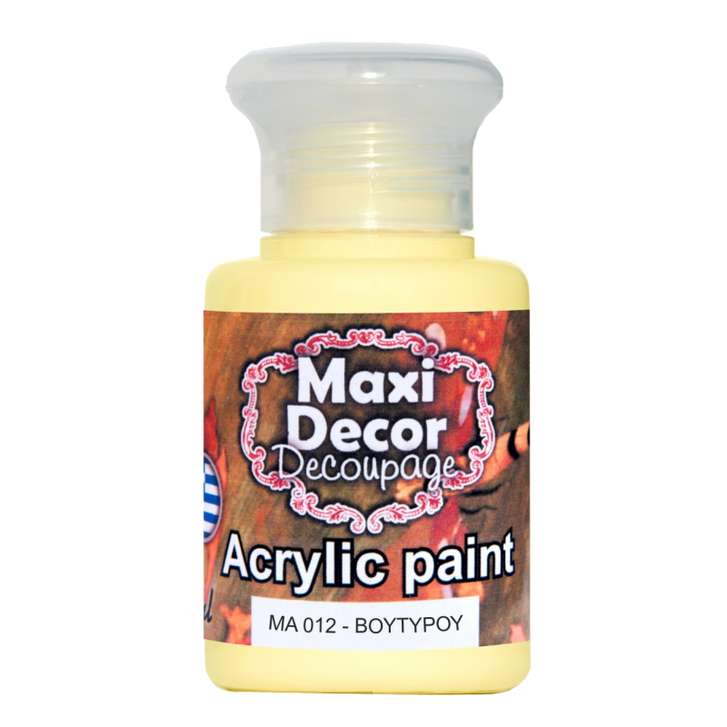 Ακρυλικό χρώμα 60 ml (ΒΟΥΤΥΡΟΥ) MAXI DECOR  MA-012