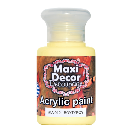 Ακρυλικό χρώμα 60 ml (ΒΟΥΤΥΡΟΥ) MAXI DECOR  MA-012