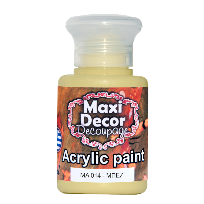 Ακρυλικό χρώμα 60 ml (ΜΠΕΖ)MAXI DECOR  MA-014