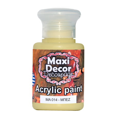 Ακρυλικό χρώμα 60 ml (ΜΠΕΖ)MAXI DECOR  MA-014