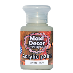 Ακρυλικό χρώμα 60 ml (ΓΚΡΙ) MAXI DECOR  MA-016