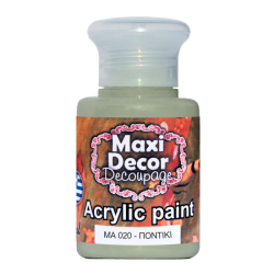 Ακρυλικό χρώμα 60 ml (ΠΟΝΤΙΚΙ) MAXI DECOR  MA-020