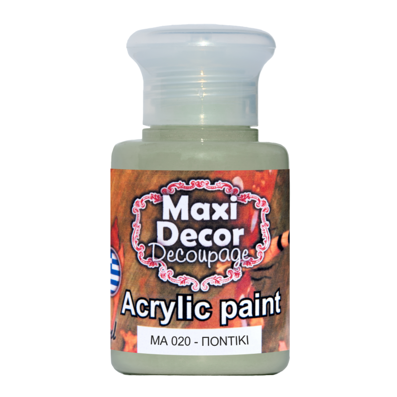 Ακρυλικό χρώμα 60 ml (ΠΟΝΤΙΚΙ) MAXI DECOR  MA-020