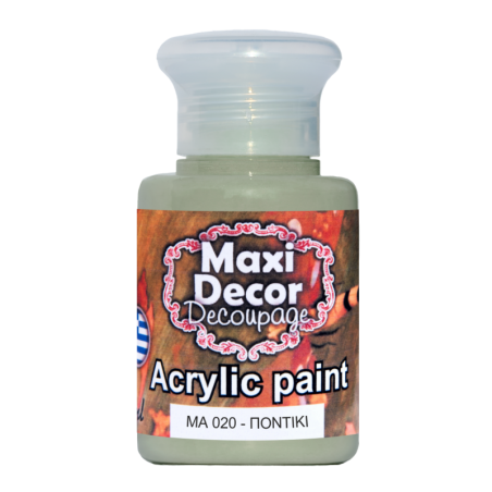 Ακρυλικό χρώμα 60 ml (ΠΟΝΤΙΚΙ) MAXI DECOR  MA-020