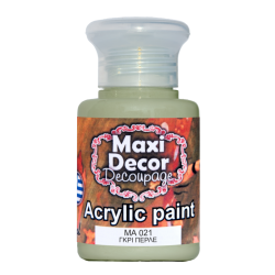 Ακρυλικό χρώμα 60 ml (ΓΚΡΙ ΠΕΡΛΕ) MAXI DECOR  MA-021