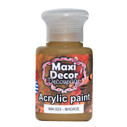 Ακρυλικό χρώμα 60 ml (ΦΛΟΙΟΣ) MAXI DECOR  MA-023