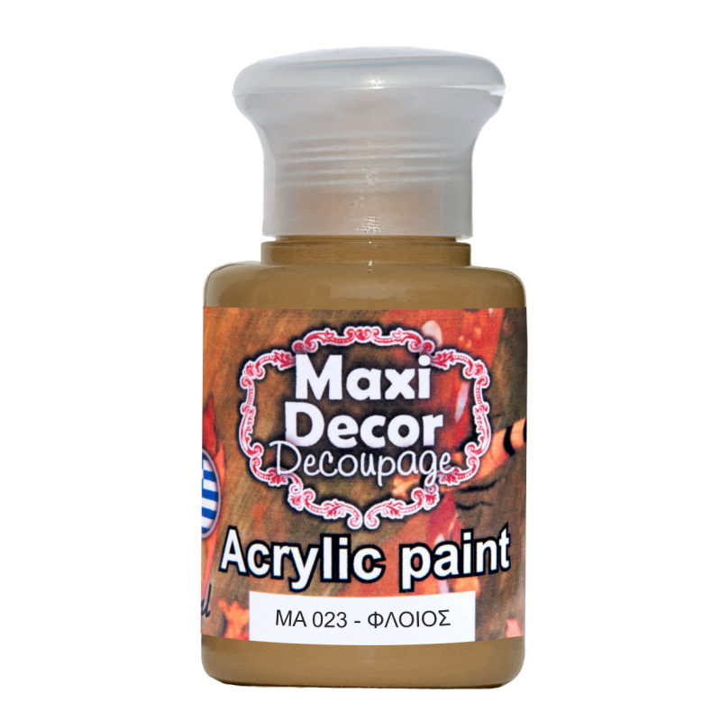 Ακρυλικό χρώμα 60 ml (ΦΛΟΙΟΣ) MAXI DECOR  MA-023