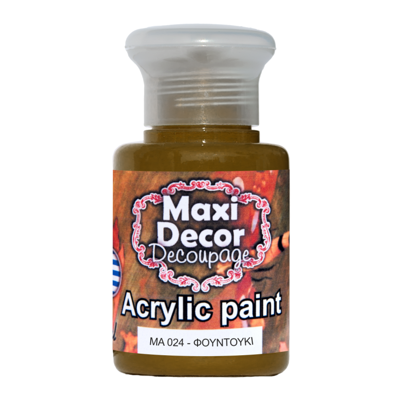 Ακρυλικό χρώμα 60 ml (ΦΟΥΝΤΟΥΚΙ) MAXI DECOR  MA-024
