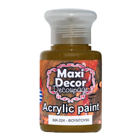 Ακρυλικό χρώμα 60 ml (ΦΟΥΝΤΟΥΚΙ) MAXI DECOR  MA-024