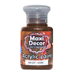 Ακρυλικό χρώμα 60 ml (ΚΑΦΕ) MAXI DECOR  MA-027