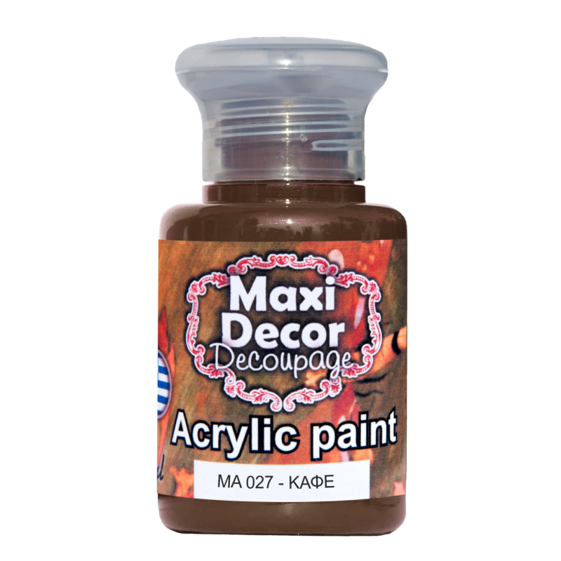 Ακρυλικό χρώμα 60 ml (ΚΑΦΕ) MAXI DECOR  MA-027