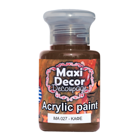 Ακρυλικό χρώμα 60 ml (ΚΑΦΕ) MAXI DECOR  MA-027